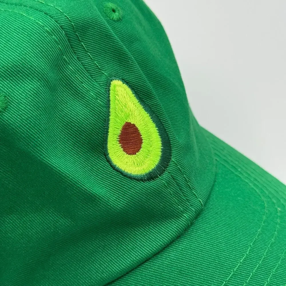 DALIX Avocado Embroidered Green Baseball Cap Fun Food Adjustable Strap Cap